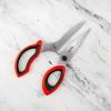 imageTovolo Comfort Grip Kitchen Shears With Comfort Grip Handles ampamp BuiltIn Bottle Opener Heavy Duty Kitchen Scissors With MicroSerrated Blade Printed Measurement Guide  Dishwasher Safe ampamp BPAFreeKitchen Shears