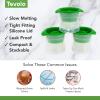 imageTovolo Craft Ice Molds  3 Pack Golf Ball Shaped Ice Spheres for Whiskey Bourbon Cocktails Gifts ampamp More  Stackable Sports Molds with LeakResistant Lids BPAFree Silicone DishwasherSafeGolf Ball  Set 3