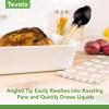 imageTovolo EasytoUse Angle Tipped Dripless Baster for Turkey Roasting DishwasherSafe BPAFree Silicone ampamp Plastic Large 1 Count ClearClear