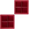 imageTovolo Elements Set of 2 Silicone ExtraLarge Ice Cubes for Whiskey Bourbon Cocktails ampamp More BPAFree ampamp DishwasherSafe XL Trays Cool GraySangria
