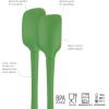 imageTovolo FlexCore AllSilicone Mini Spatula ampamp Spoonula Kitchen Utensil Set of 2 HeatResistant ampamp BPAFree Silicone Spatula ampamp Spoonula Safe for Cast Iron ampamp NonStick Cookware DishwasherSafePesto