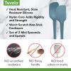 imageTovolo FlexCore AllSilicone Mini Spatula ampamp Spoonula Kitchen Utensil Set of 2 HeatResistant ampamp BPAFree Silicone Spatula ampamp Spoonula Safe for Cast Iron ampamp NonStick Cookware DishwasherSafeBlue Slate