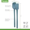 imageTovolo FlexCore AllSilicone Mini Spatula ampamp Spoonula Kitchen Utensil Set of 2 HeatResistant ampamp BPAFree Silicone Spatula ampamp Spoonula Safe for Cast Iron ampamp NonStick Cookware DishwasherSafeBlue Slate