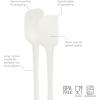 imageTovolo FlexCore AllSilicone Mini Spatula ampamp Spoonula Kitchen Utensil Set of 2 HeatResistant ampamp BPAFree Silicone Spatula ampamp Spoonula Safe for Cast Iron ampamp NonStick Cookware DishwasherSafeWhite