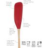 imageTovolo FlexCore LongHandled Silicone Jar Scraper Spatula Wood Handle HeatResistant Silicone Head With Curved Front for Scooping ampamp Scraping DishwasherSafe ampamp BPAFreeCayenne
