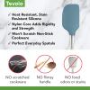 imageTovolo FlexCore Stainless Steel Handled Spatula HeatResistant ampamp BPAFree Silicone Turner Head Safe for Cast Iron ampamp NonStick Cookware DishwasherSafe Home ampamp KitchenBlue Slate