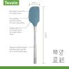 imageTovolo FlexCore Stainless Steel Handled Spatula HeatResistant ampamp BPAFree Silicone Turner Head Safe for Cast Iron ampamp NonStick Cookware DishwasherSafe Home ampamp KitchenBlue Slate