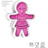 imageTovolo Gingerbread Girls Templates Reverse Dishwasher Safe Set of 6 Cookie Stamps with CutterGingerbread Girl