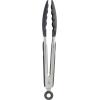 imageTovolo Kitchen Cooking Stainless Steel Tongs 9quot with Silicone Grip ampamp Easy Lock Mechanism for Serving Salad and Ice Charcoal GrayCharcoal  Gray