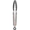 imageTovolo Kitchen Cooking Stainless Steel Tongs 9quot with Silicone Grip ampamp Easy Lock Mechanism for Serving Salad and Ice Charcoal GrayCharcoal