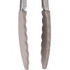 imageTovolo Kitchen Cooking Stainless Steel Tongs 9quot with Silicone Grip ampamp Easy Lock Mechanism for Serving Salad and Ice Charcoal GrayGray
