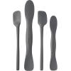imageTovolo Kitchen Utensils Spatula Spoonula FullSize Scoop ampamp Spread Set of 4 Mini Tools Candy Apple RedCharcoal