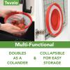 imageTovolo Microwave Splatter Cover for Food Medium Charcoal  Collapsible ampamp Vented Silicone Splatter Guard Lid  Microwave Plate ampamp Dish Cover with Handle  BPAFree Kitchen Gadget for Meal PrepCandy Apple Red