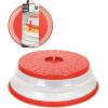imageTovolo Microwave Splatter Cover for Food Medium Charcoal  Collapsible ampamp Vented Silicone Splatter Guard Lid  Microwave Plate ampamp Dish Cover with Handle  BPAFree Kitchen Gadget for Meal PrepCandy Apple Red