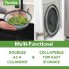 imageTovolo Microwave Splatter Cover for Food Medium Charcoal  Collapsible ampamp Vented Silicone Splatter Guard Lid  Microwave Plate ampamp Dish Cover with Handle  BPAFree Kitchen Gadget for Meal PrepCharcoal