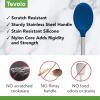 imageTovolo Mixing Stainless Steel Handle ScratchResistant ampamp HeatResistant Stirring Spoons Kitchen Utensil Safe for Nonstick Cookware ampamp Cast Iron Skillets Oyster Gray 15041201Deep Indigo