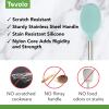 imageTovolo Mixing Stainless Steel Handle ScratchResistant ampamp HeatResistant Stirring Spoons Kitchen Utensil Safe for Nonstick Cookware ampamp Cast Iron Skillets Oyster Gray 15041201Aqua