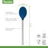 imageTovolo Mixing Stainless Steel Handle ScratchResistant ampamp HeatResistant Stirring Spoons Kitchen Utensil Safe for Nonstick Cookware ampamp Cast Iron Skillets Oyster Gray 15041201Deep Indigo