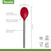 imageTovolo Mixing Stainless Steel Handle ScratchResistant ampamp HeatResistant Stirring Spoons Kitchen Utensil Safe for Nonstick Cookware ampamp Cast Iron Skillets Oyster Gray 15041201Cayenne