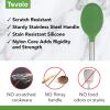 imageTovolo Mixing Stainless Steel Handle ScratchResistant ampamp HeatResistant Stirring Spoons Kitchen Utensil Safe for Nonstick Cookware ampamp Cast Iron Skillets Oyster Gray 15041201Pesto