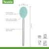imageTovolo Mixing Stainless Steel Handle ScratchResistant ampamp HeatResistant Stirring Spoons Kitchen Utensil Safe for Nonstick Cookware ampamp Cast Iron Skillets Oyster Gray 15041201Aqua