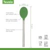 imageTovolo Mixing Stainless Steel Handle ScratchResistant ampamp HeatResistant Stirring Spoons Kitchen Utensil Safe for Nonstick Cookware ampamp Cast Iron Skillets Oyster Gray 15041201Pesto