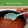 imageTovolo Mixing Stainless Steel Handle ScratchResistant ampamp HeatResistant Stirring Spoons Kitchen Utensil Safe for Nonstick Cookware ampamp Cast Iron Skillets Oyster Gray 15041201Aqua