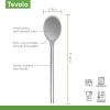 imageTovolo Mixing Stainless Steel Handle ScratchResistant ampamp HeatResistant Stirring Spoons Kitchen Utensil Safe for Nonstick Cookware ampamp Cast Iron Skillets Oyster Gray 15041201Oyster Gray