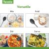 imageTovolo Mixing Stainless Steel Handle ScratchResistant ampamp HeatResistant Stirring Spoons Kitchen Utensil Safe for Nonstick Cookware ampamp Cast Iron Skillets Oyster Gray 15041201Apricot