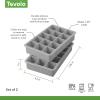 imageTovolo Perfect Cube Ice Mold Trays Sturdy Silicone Fade Resistant 125quot Cubes Assorted Set of 4Assorted