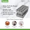 imageTovolo Perfect Cube Ice Mold Trays Sturdy Silicone Fade Resistant 125quot Cubes Assorted Set of 4Assorted