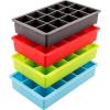 imageTovolo Perfect Cube Ice Mold Trays Sturdy Silicone Fade Resistant 125quot Cubes Assorted Set of 4Assorted