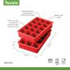 imageTovolo Perfect Cube Ice Mold Trays Sturdy Silicone Fade Resistant 125quot Cubes Assorted Set of 4Candy Apple