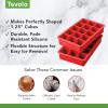 imageTovolo Perfect Cube Ice Mold Trays Sturdy Silicone Fade Resistant 125quot Cubes Assorted Set of 4Candy Apple
