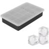 imageTovolo Perfect Cube Ice Mold Trays Sturdy Silicone Fade Resistant 125quot Cubes Assorted Set of 4Cayenne