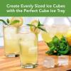 imageTovolo Perfect Cube Ice Mold Trays Sturdy Silicone Fade Resistant 125quot Cubes Assorted Set of 4Deep Indigo