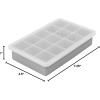 imageTovolo Perfect Cube Ice Mold Trays Sturdy Silicone Fade Resistant 125quot Cubes Assorted Set of 4Oyster Gray