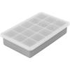 imageTovolo Perfect Cube Ice Mold Trays Sturdy Silicone Fade Resistant 125quot Cubes Assorted Set of 4Oyster Gray