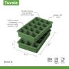 imageTovolo Perfect Cube Ice Mold Trays Sturdy Silicone Fade Resistant 125quot Cubes Assorted Set of 4Pesto