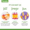 imageTovolo Popsicle Molds with Sticks 6Pack Groovy  Reusable Ice Pop Molds ampamp Sticks for Homemade Ice Pops ampamp Frozen Snacks  Stackable Popsicle Maker with Lid Dishwasher Safe ampamp BPAFree  GreenPink