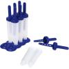 imageTovolo Popsicle Molds with Sticks 6Pack Groovy  Reusable Ice Pop Molds ampamp Sticks for Homemade Ice Pops ampamp Frozen Snacks  Stackable Popsicle Maker with Lid Dishwasher Safe ampamp BPAFree  GreenStratus Blue