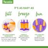imageTovolo Popsicle Molds with Sticks 6Pack Groovy  Reusable Ice Pop Molds ampamp Sticks for Homemade Ice Pops ampamp Frozen Snacks  Stackable Popsicle Maker with Lid Dishwasher Safe ampamp BPAFree  GreenPurple