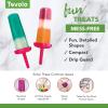 imageTovolo Popsicle Molds with Sticks 6Pack Groovy  Reusable Ice Pop Molds ampamp Sticks for Homemade Ice Pops ampamp Frozen Snacks  Stackable Popsicle Maker with Lid Dishwasher Safe ampamp BPAFree  GreenPink