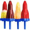imageTovolo Popsicle Molds with Sticks 6Pack Groovy  Reusable Ice Pop Molds ampamp Sticks for Homemade Ice Pops ampamp Frozen Snacks  Stackable Popsicle Maker with Lid Dishwasher Safe ampamp BPAFree  GreenBlue