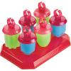 imageTovolo Popsicle Molds with Sticks 6Pack Groovy  Reusable Ice Pop Molds ampamp Sticks for Homemade Ice Pops ampamp Frozen Snacks  Stackable Popsicle Maker with Lid Dishwasher Safe ampamp BPAFree  GreenFuchsia