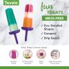 imageTovolo Popsicle Molds with Sticks 6Pack Groovy  Reusable Ice Pop Molds ampamp Sticks for Homemade Ice Pops ampamp Frozen Snacks  Stackable Popsicle Maker with Lid Dishwasher Safe ampamp BPAFree  GreenPurple