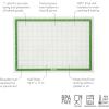 imageTovolo ProGrade Sil 12 Sheet Pan Mat wGrid for Baking Food and Meal Prep Cooking and MoreHalfSheet with Grid