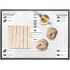 imageTovolo ProGrade Sil 12 Sheet Pan Mat wGrid for Baking Food and Meal Prep Cooking and MorePastry Mat with Reference Marks