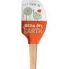 imageTovolo Seasons Greeting Holiday Spatulart Spatula Kitchen Utensil for Food and Meal Prep Baking Mixing Turning and MoreLet There Be Peas