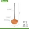 imageTovolo Silicone Ladle  CharcoalApricot